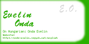 evelin onda business card